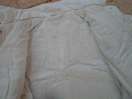 Bílá bunda bundička manžestrová, 80