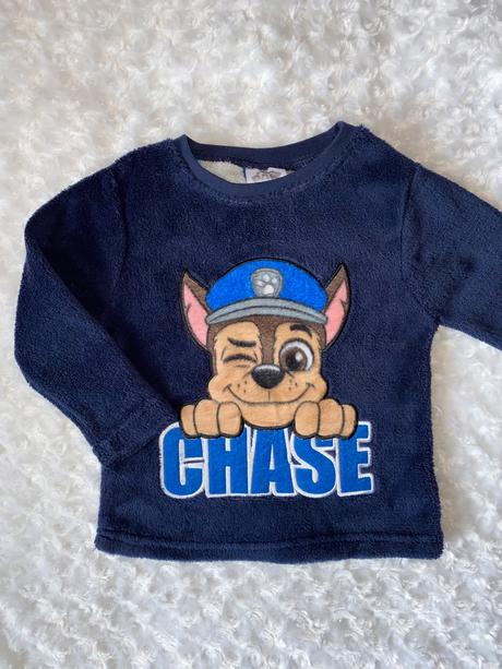 Modrá chlupatková mikina paw patrol, 92