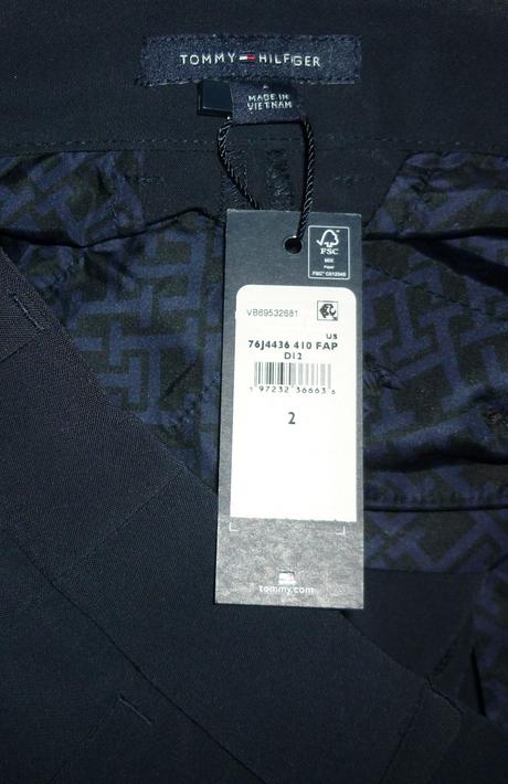 Navy - tmavě modré dámské kalhoty tommy hilfiger, tommy hilfiger,xs