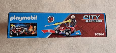 Playmobil action 70864 - hasičské auto, motorka,
