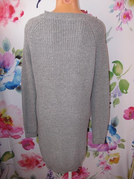 Dámské šedé svetrové šaty noisy may, m