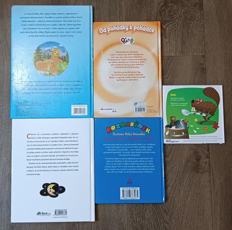 4+1 dětská knížka rozmarýnek, bing, lišky, dobrou,