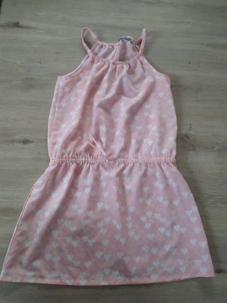 Lososové šaty se srdíčky vel.146/162, pepperts,146