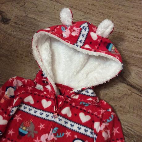 Jemný heboučký vánoční overal, 116
