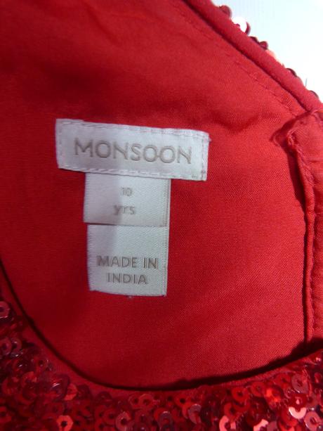 Monsoon sváteční šaty s flitry vel.140, monsoon,140