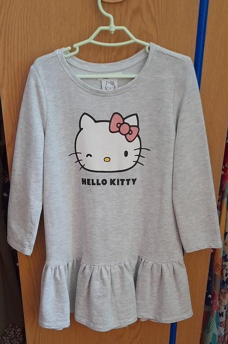 Dívčí mikinové šatičky hello kitty v.116, hello kitty,116