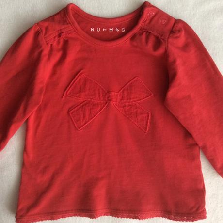 Tričko s mašlí a zdobené krajkou zn. nutmeg, nutmeg,74