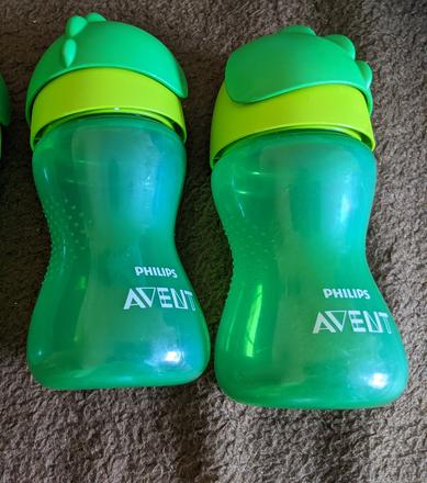 2x láhev avent na brčko (bez brčka),