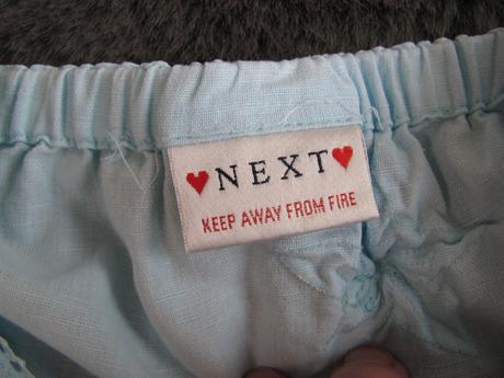 Krásná světle modrá letní sukně next, next,110