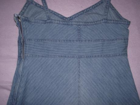 Riflové šaty na ramínka, h&m,36