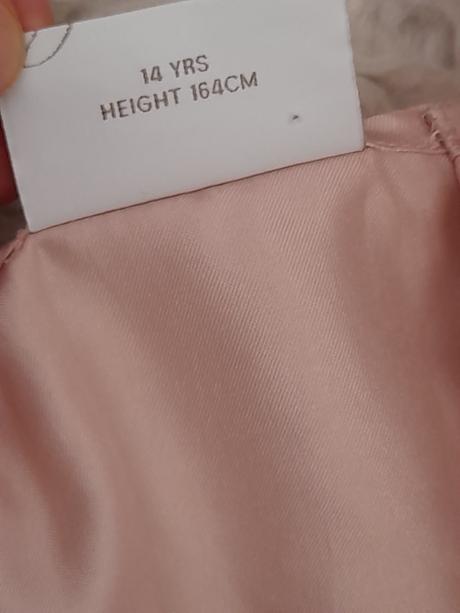 Růžové šaty next 14 let, next,164