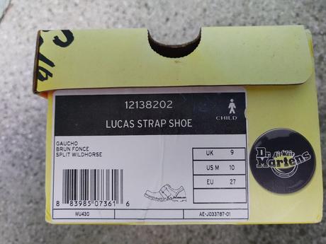 Nenošené dětské kožené boty dr. martens vel. 27, 27