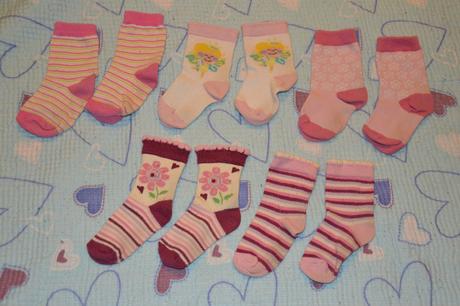 5x ponožky - vel. cca 2-3 roky, nošeno při vel. 86, 86