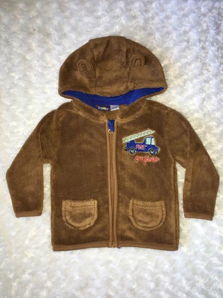 Hnědá chlupatková mikina lupilu, lupilu,80