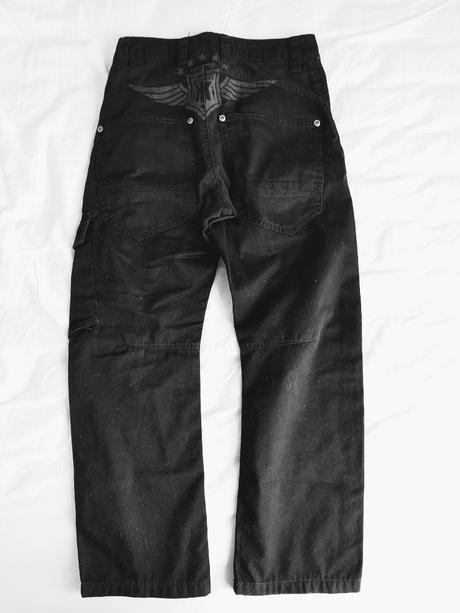 Černé kalhoty, h&m,134