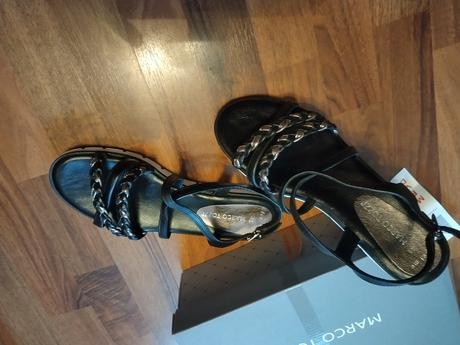 Nové kožené sandaly, marco tozzi,41