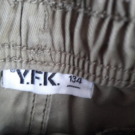 Dětské plátěné kalhoty (2 ks), c&a/y.f.k, vel. 134, c&a,134