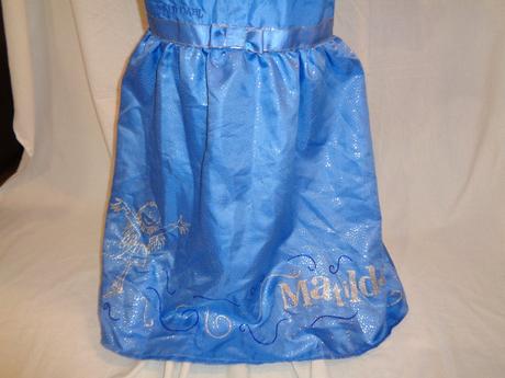 Karneval - modré šaty matylda 134/140, 