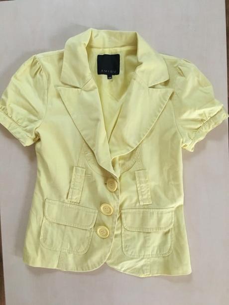 Žlutý top/sáčko, vel m, amisu, amisu,m