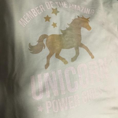 Vel. 128 zelenkavé triko s jednorožcem, 128