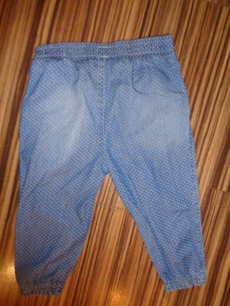 Komplet krajkového trika a puntikatých kalhot, zara,92