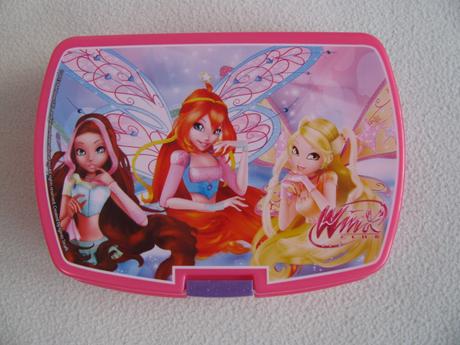 Svačinový růžový box winx, 