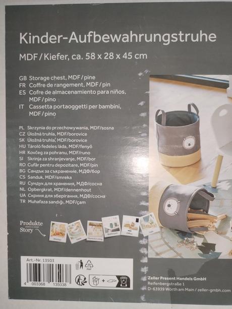 Dřevěná truhla dětský nábytek,