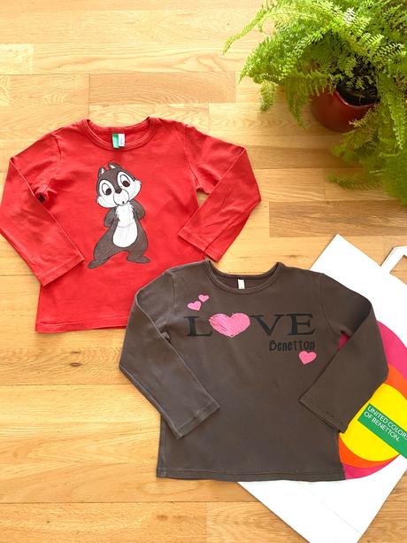 Benetton set 2x tričko 90, 18-24m, benetton,86