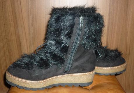 Černé dámské zimní boty tamaris, tamaris,39