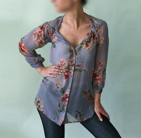 Romantická květovaná halenka topshop vel. 34, topshop,34 / xs