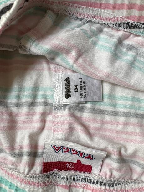 3/4 legíny růžové s pruhy 134/140, yigga,134