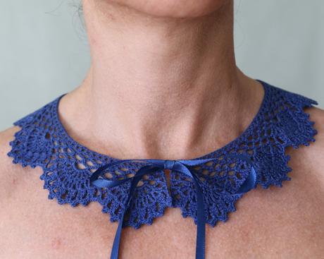 Háčkovaný límeček - ruční práce,