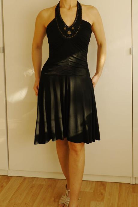 Cerne saty s aplikaci koralku vel. s orsay, orsay,s