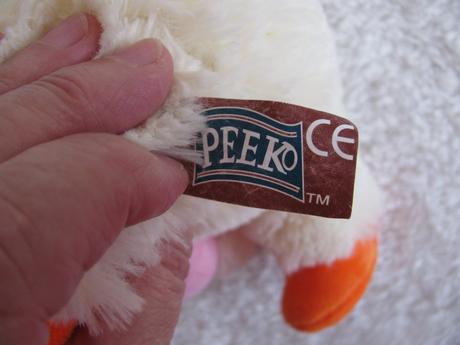 Plyšová hračka - kuřátko s vajíčkem peeko paris, 