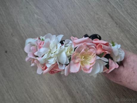 Květinová čepenka hand made děti i dospělý,