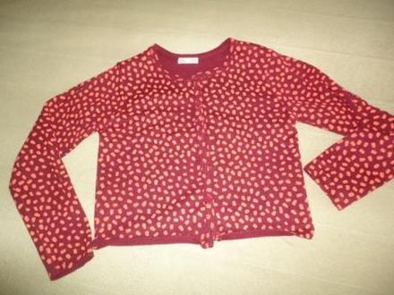 Crop top propínací svetřík 7/8 let, 128