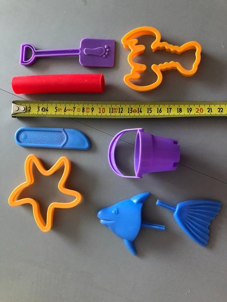 8dílů+kyblík playdoh pláž mořský svět kreativ sada, 