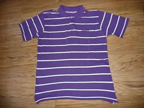 Fialové pruhované triko maple vel.m, m