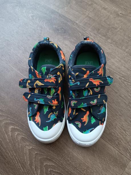 Chlapecké plátěné tenisky f&f, vel.31, dinosauři, f&f,31