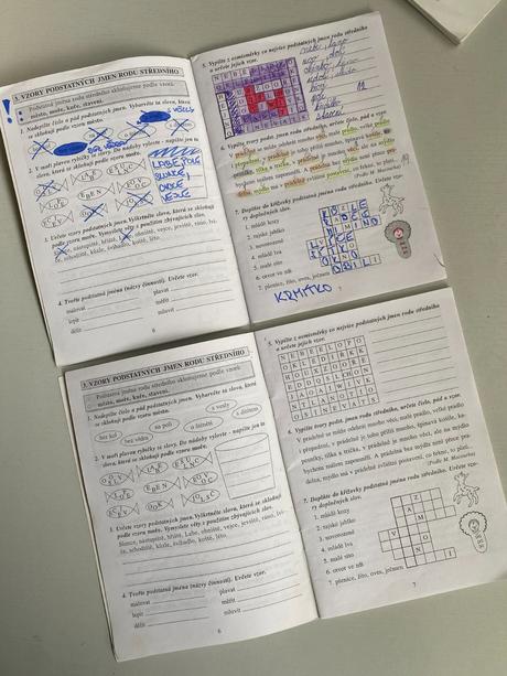 Český jazyk - prac. sešity 3. - 5. třída, 