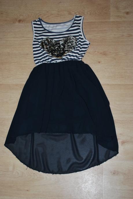 Šaty šatičky s přeměňovacími flitry, 128