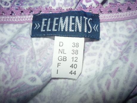 Fialovobílá lehká sukně elements, m