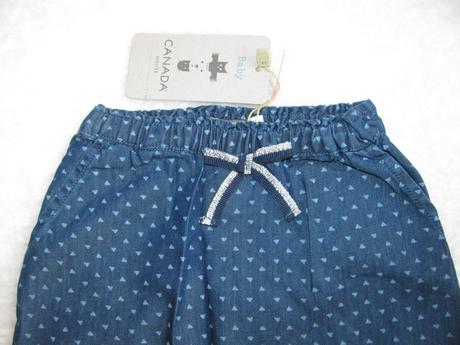 Kojenecké tmavě modré baggy kalhoty se vzorkem, house,68