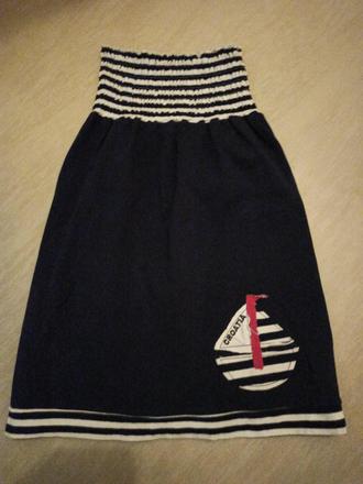 Modré šaty 122/128, 122