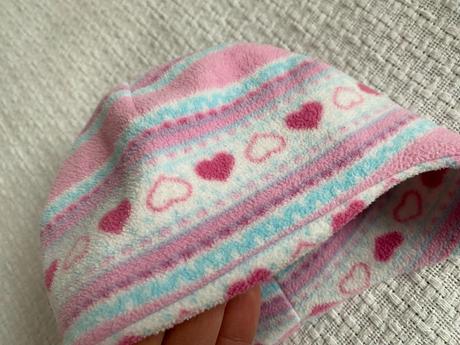 Flísová čepice na tkaničky typ ušanka 48 cm/1-2 ro, 92