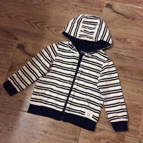 Proužkatá mikina, nutmeg,92