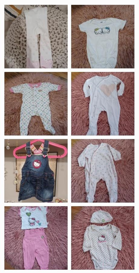 Komplet oblečků hello kitty h&m 56-62, 50–62