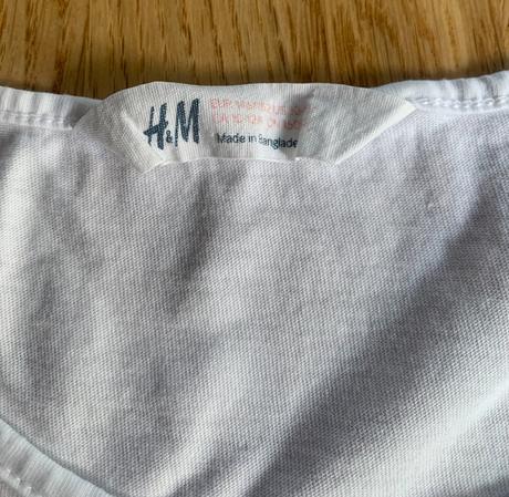 Tílko & tričko bílé h&m vel. 146/152, h&m,146