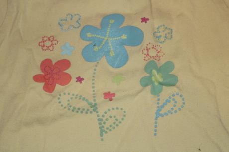 Dívčí tričko květy, 74