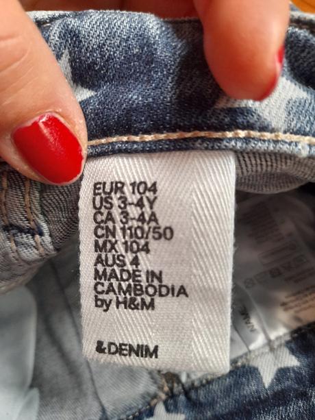 Šortky s laclem h&m, h&m,104